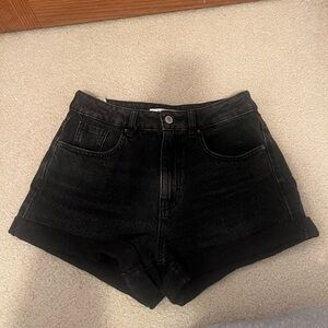 Black Denim Women's Shorts Pacsun